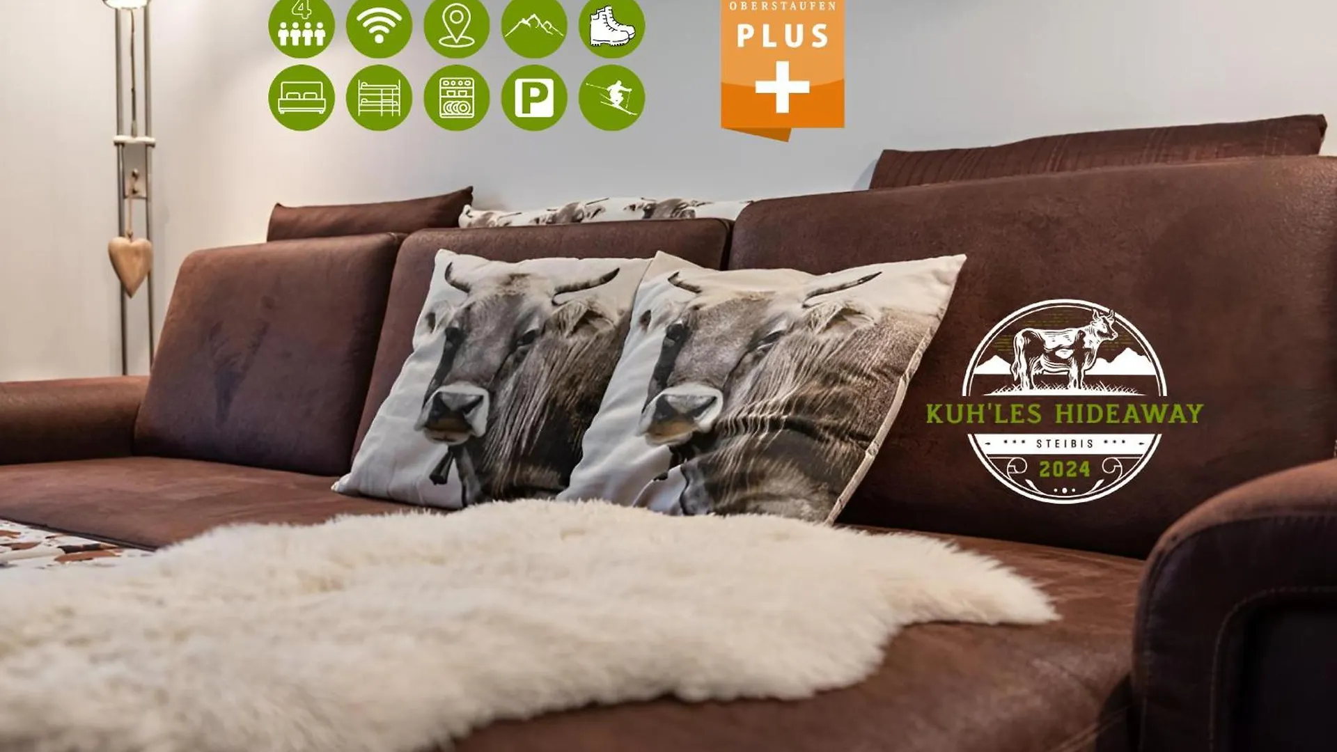 Kuh'Les Hideaway Steibis 3-Zimmer Ferienwohnung 55 M² Oberstaufen